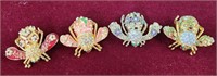 Joan Rivers bee pin brooches