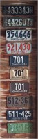 Lot of 10 1920s Automobile License Plates.