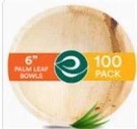 Eco Soul 8" Square Palm Leaf Plates 400 Count