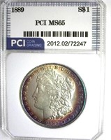 1889 Morgan PCI MS65 Purple Rim Color