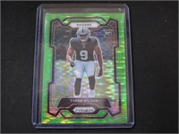 2023 PRIZM TYREE WILSON NEON GREEN PRIZM RC