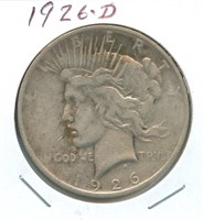 1926-D Peace Silver Dollar