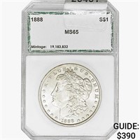 1888 Morgan Silver Dollar PCI MS65
