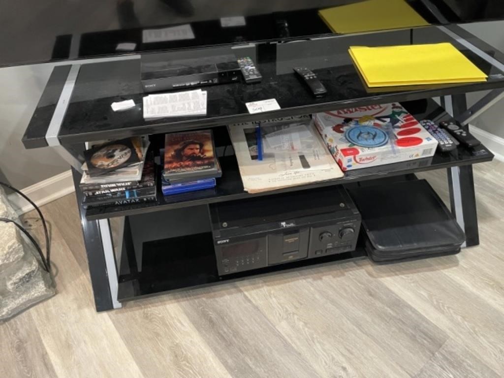 TV Stand & Contents