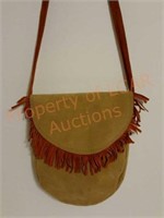 Vintage American Indian made Suede Purse