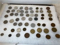 LARGE LOT VINTAGE FOREIGN COINS