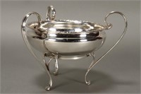 Edwardian Sterling Silver Triple Handled Bowl,