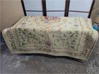 Beautiful used carpet 59" x 82" has some wear