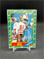 1986 TOPPS JERRY RICE ROOKIE CARD #161