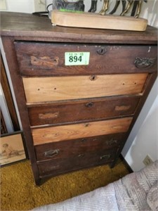 6 DRAWER ANTIQUE CHEST OF DRAWERS- PROJECT