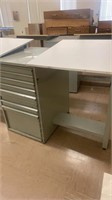 Double sided drafting tables with drawers 78