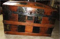 Lot #1245 - Primitive dome top trunk with