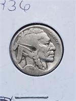 1936 Buffalo Nickel Damaged