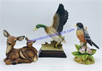 Ceramic Wildlife Figurines
