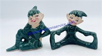 Pair of Pixie Elf Figurines