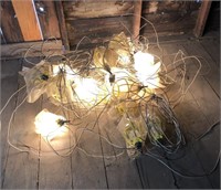 Two sets of homemade string work lights