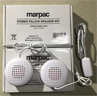 2 sets of marpac stereo pillow speaker, new
