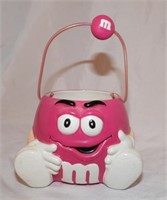 Red/Pink Ceramic M&M Basket