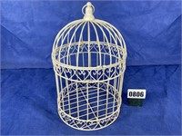 Round Wire Bird Cage, 8.25x14"T, New
