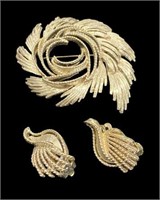 Lisner Brooch and Earring Set