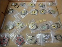 GROUP OF 20 MILITARY KEYCHAINS