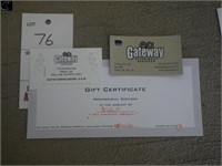 100 Gift Certificate for professional services
