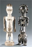 2 Gabonese style figures. 20th century.