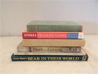 BOOKS ON GRIZZLY BEARS, MOOSE, BIRDS