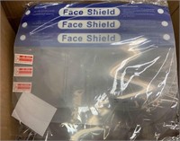 (50) clear protective face shields