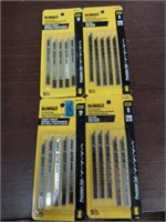 4 DEWALT 5 Pc.Jig Saw Blade Sets.