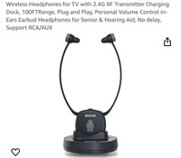 Wireless Headphones for TV with 2.4G RF