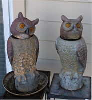 Owls set of 2  17"T