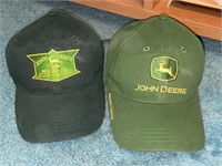 (2) John Deere Logo Hats, Gearbox & Cary Francis