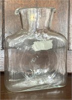 Blenko Clear Glass Water Bottle