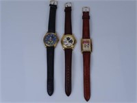 THREE VINTAGE MICKEY MOUSE WRISTWATCHES