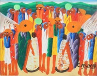Laurent Casimir Haitian Oil on Canvas