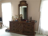 Stanley Furniture Low Dresser W/ Mirror