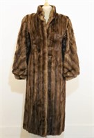 Vintage Oscar De La Renta Full Length Fur Coat
