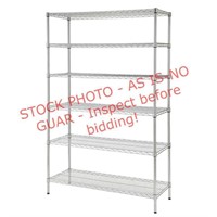 HDX 6-Tier Steel Wire Shelving (One Bent Shelf)