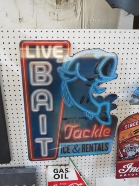 UNIQUE BAIT AND TACKLE ADV SIGN