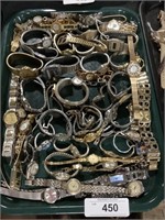 Large Lot Of Metal Band Watches.