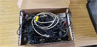 Shoe Box of Misc Cords/Chargers