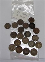 20 Assorted Indian Head Pennies worth $2 each