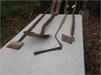 Pointed Nose Snovel, Weed Wacker, Scraper,