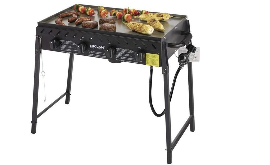 NICLAN GRILL PORTABLE 4-BURNER PROPANE EVENT