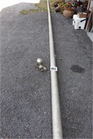 30' Tall Aluminum Flag Pole with Dome & Pulley