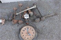 Old Clock & Car Horns