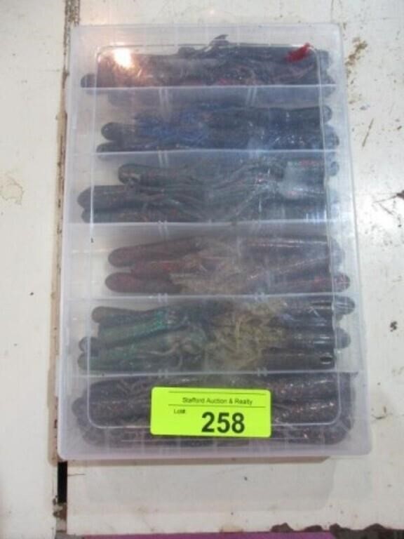Box of artificial worms