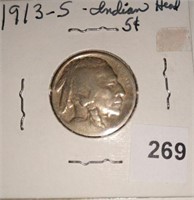 1913S Buffalo Nickel