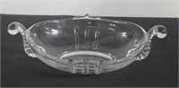 Pressed glass fruit bowl. 3×14×8